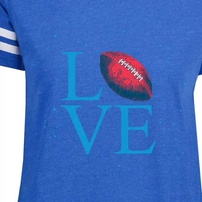 I Love Football American Football Love Enza Ladies Jersey Football T-Shirt