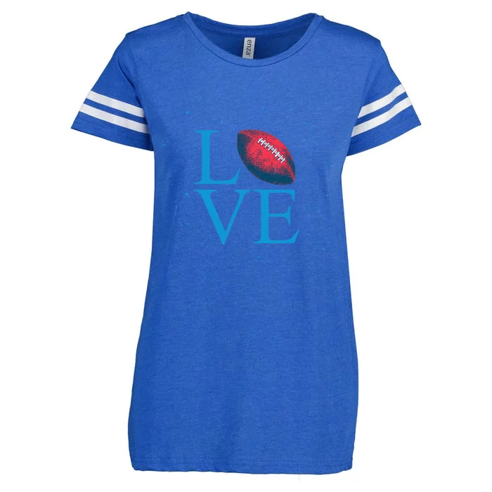 I Love Football American Football Love Enza Ladies Jersey Football T-Shirt