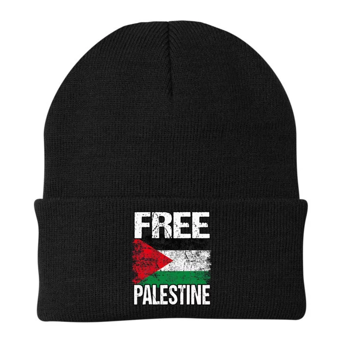 I Love Free Palestine Flag Save Gaza Strip Palestinian Knit Cap Winter Beanie