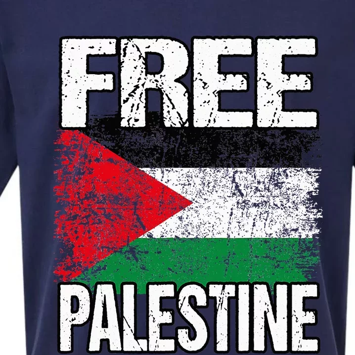 I Love Free Palestine Flag Save Gaza Strip Palestinian Sueded Cloud Jersey T-Shirt