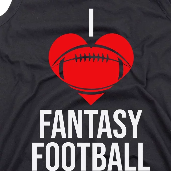 I Love Fantasy Football Graphic Tank Top