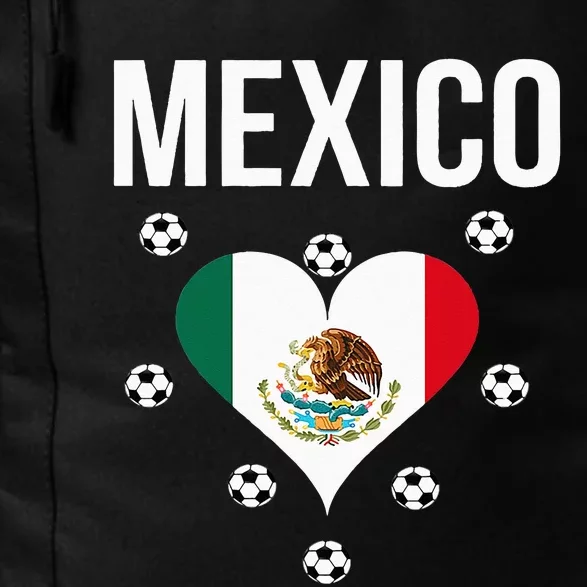 I Love Football Mexico Soccer Flag Ball Daily Commute Backpack