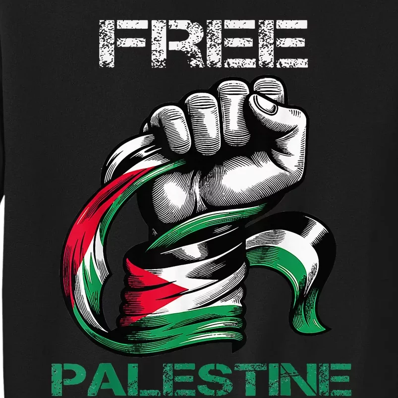 I Love Free Palestine Flag Save Gaza Strip Palestinian Sweatshirt