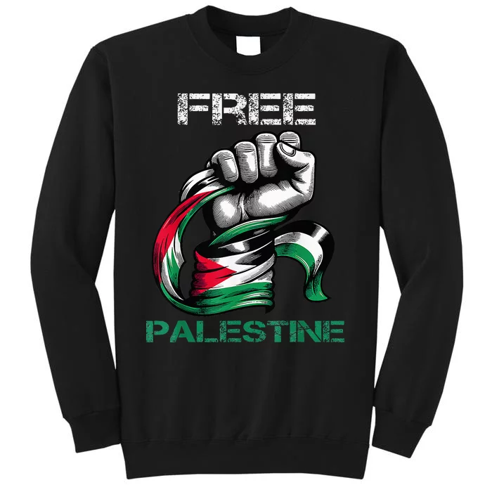 I Love Free Palestine Flag Save Gaza Strip Palestinian Sweatshirt