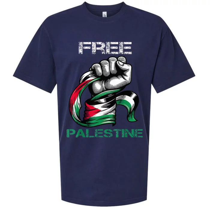 I Love Free Palestine Flag Save Gaza Strip Palestinian Sueded Cloud Jersey T-Shirt