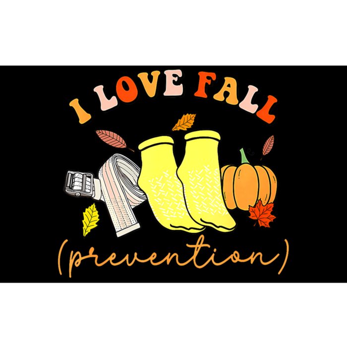 I Love Fall Prevention Socks Thanksgiving Autumn Quote Bumper Sticker