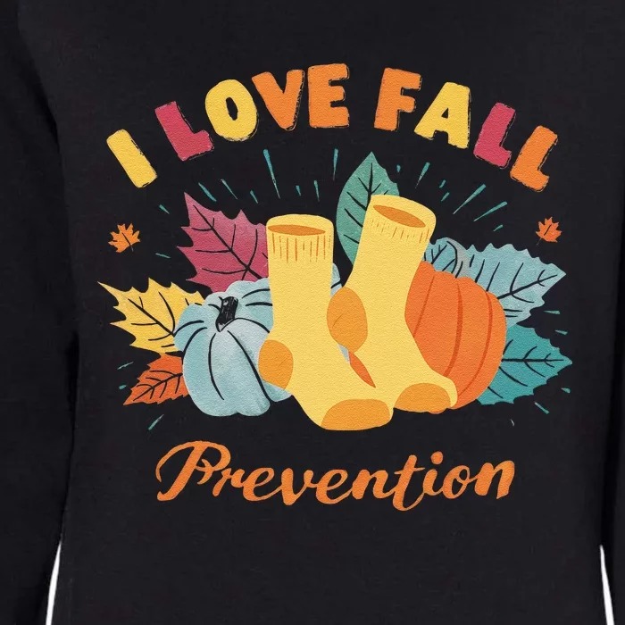 I Love Fall (Prevention) Fall Season Lovers Cute Womens California Wash Sweatshirt