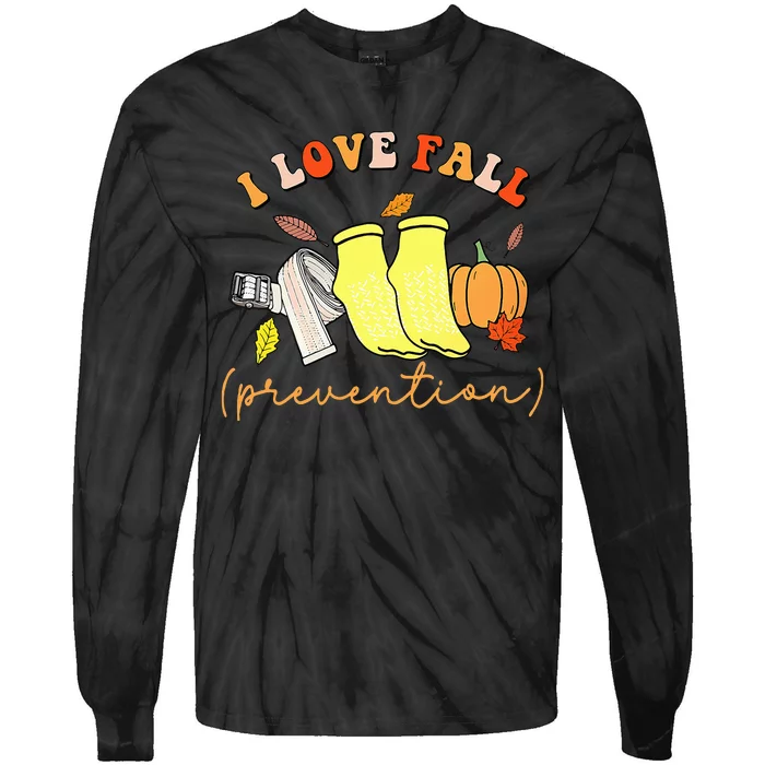 I Love Fall Tie-Dye Long Sleeve Shirt