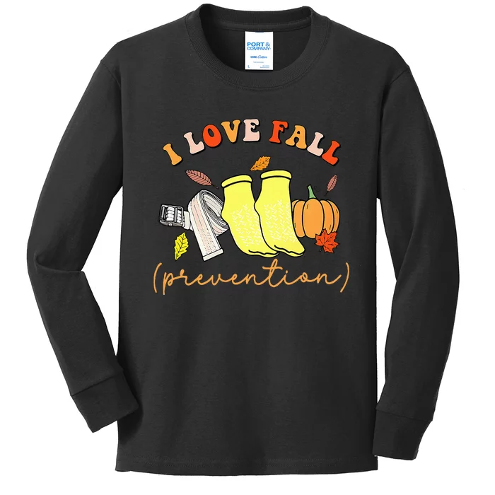 I Love Fall Kids Long Sleeve Shirt