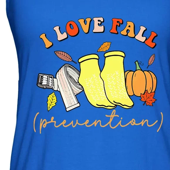 I Love Fall Ladies Essential Flowy Tank