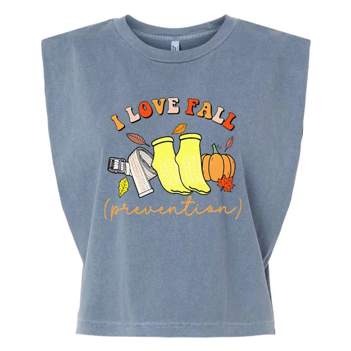 I Love Fall Garment-Dyed Women's Muscle Tee