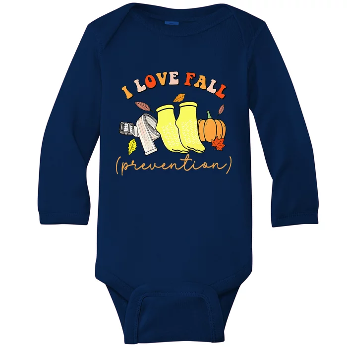 I Love Fall Baby Long Sleeve Bodysuit