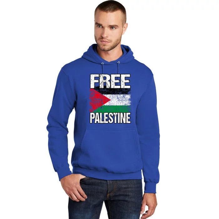 I Love Free Palestine Flag Save Gaza Strip Palestinian Tall Hoodie