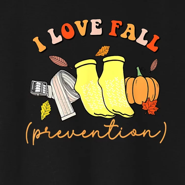 I Love Fall (Prevention) Women's Crop Top Tee