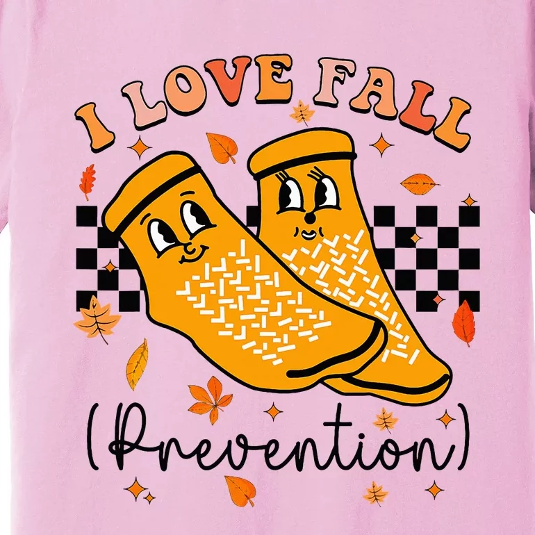 I Love Fall Prevention Fall Physical Therapy Premium T-Shirt