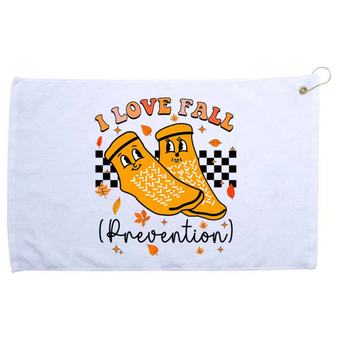 I Love Fall Prevention Fall Physical Therapy Grommeted Golf Towel