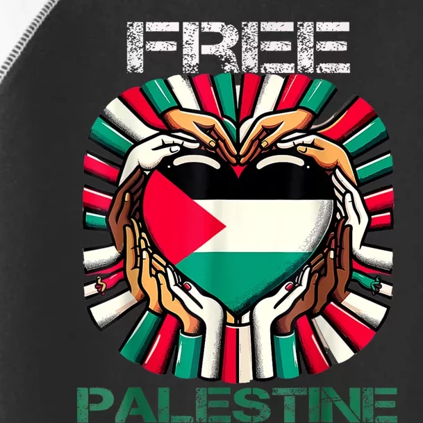 I Love Free Palestine Flag Save Gaza Strip Palestinian Toddler Fine Jersey T-Shirt