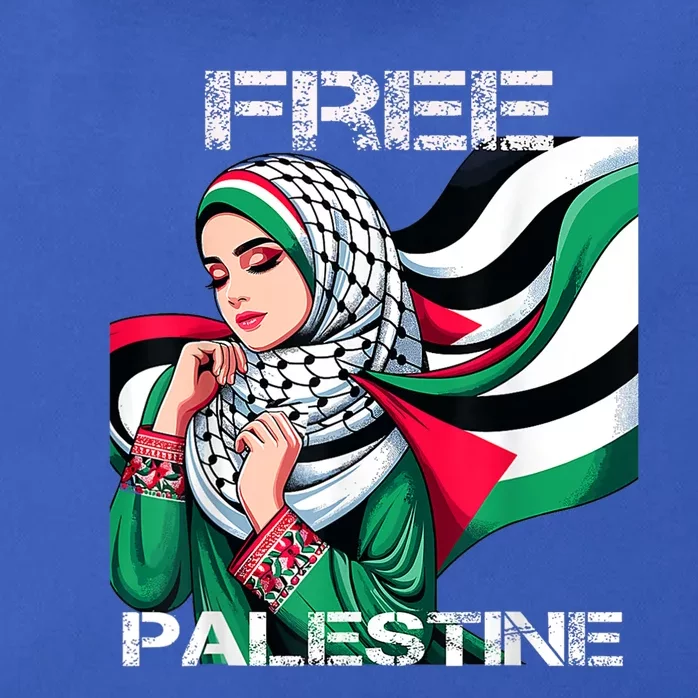 I Love Free Palestine Flag Save Gaza Strip Palestinian Zip Tote Bag