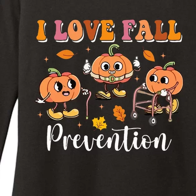 I Love Fall Prevention Fall Physical Therapy Womens CVC Long Sleeve Shirt