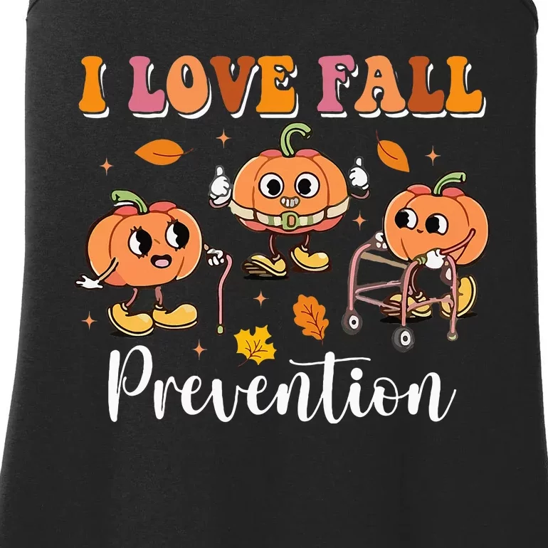 I Love Fall Prevention Fall Physical Therapy Ladies Essential Tank