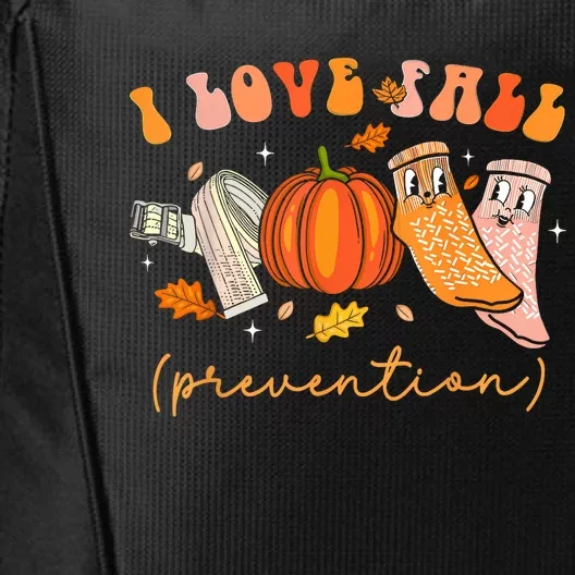 I Love Fall Prevention Fall Physical Therapy City Backpack