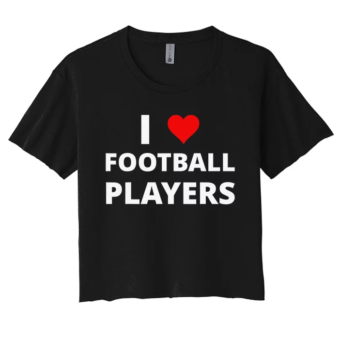 Football Mom Heart Cropped Football Jersey