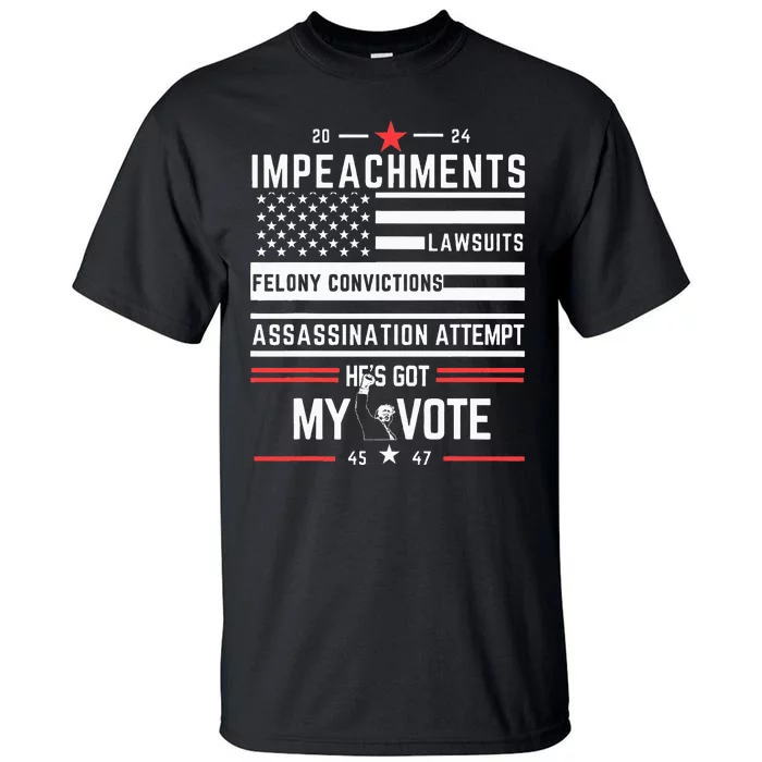 Impeachments Lawsuits Felony Convictions Assassination Tall T-Shirt