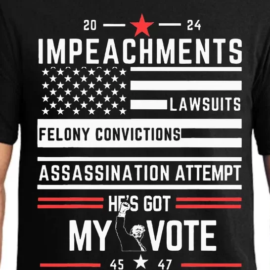 Impeachments Lawsuits Felony Convictions Assassination Pajama Set