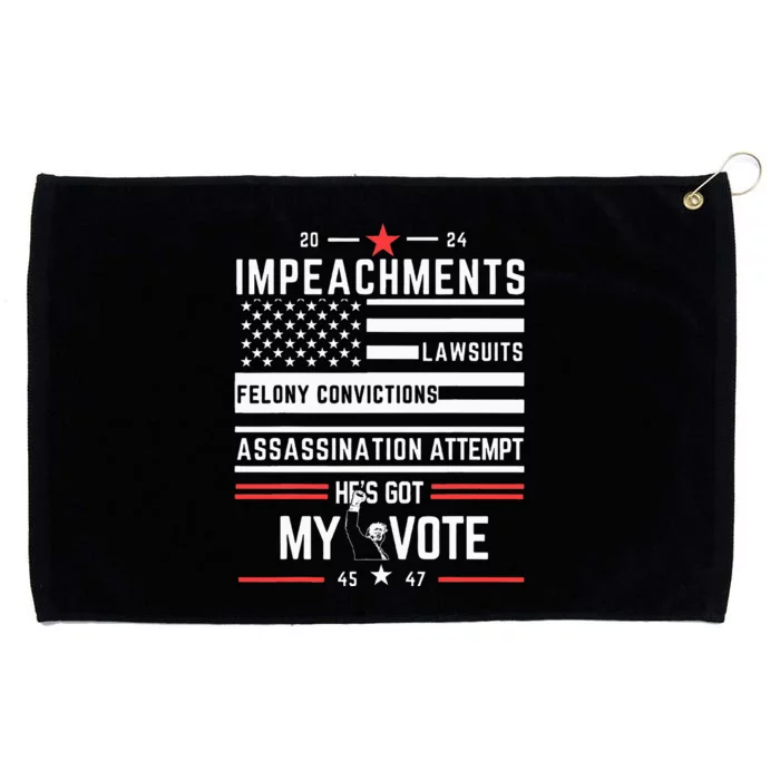 Impeachments Lawsuits Felony Convictions Assassination Grommeted Golf Towel