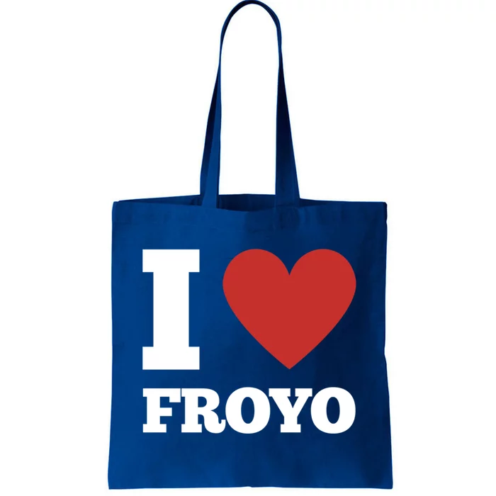 I Love Froyo Frozen Yogurt Lover National Froyo Day Gift Tote Bag