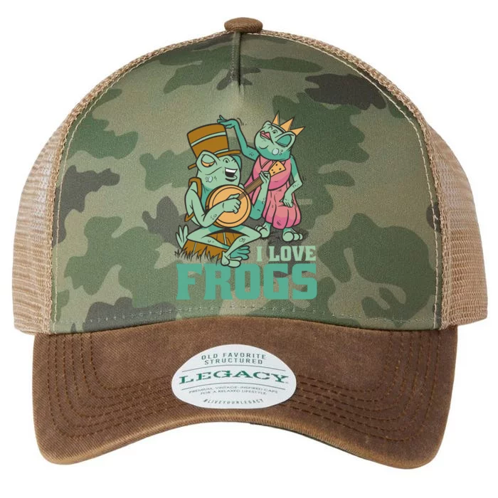 I Love Frogs Legacy Tie Dye Trucker Hat