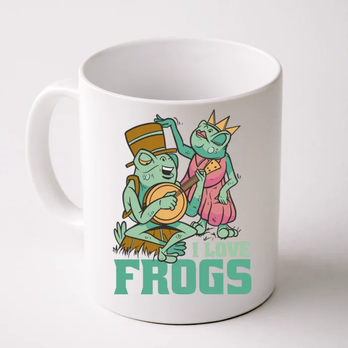 I Love Frogs Front & Back Coffee Mug