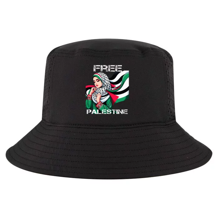 I Love Free Palestine Flag Save Gaza Strip Palestinian Cool Comfort Performance Bucket Hat