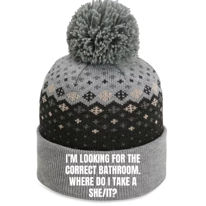 I’M Looking For The Correct Bathroom Where Do I Take A She It The Baniff Cuffed Pom Beanie