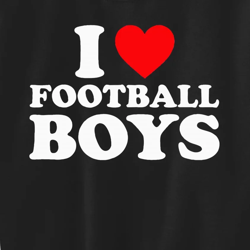 I Love Football Kids Sweatshirt