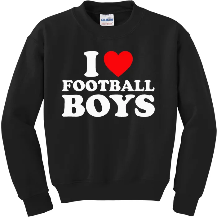 I Love Football Kids Sweatshirt