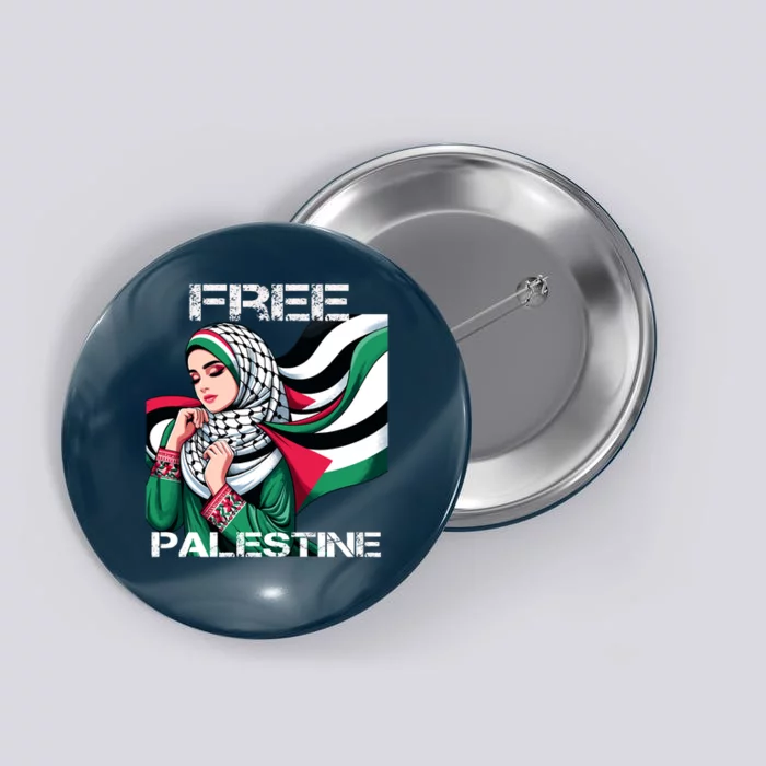 I Love Free Palestine Flag Save Gaza Strip Palestinian Button