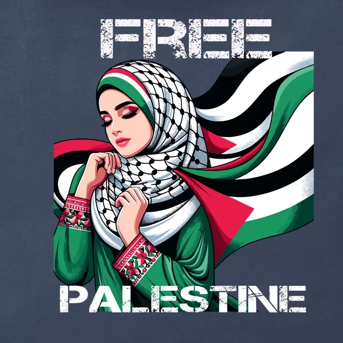 I Love Free Palestine Flag Save Gaza Strip Palestinian Zip Tote Bag