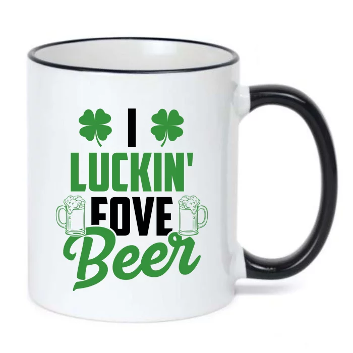 I Luckin Fove Beer Funny St Patrick's Day Black Color Changing Mug