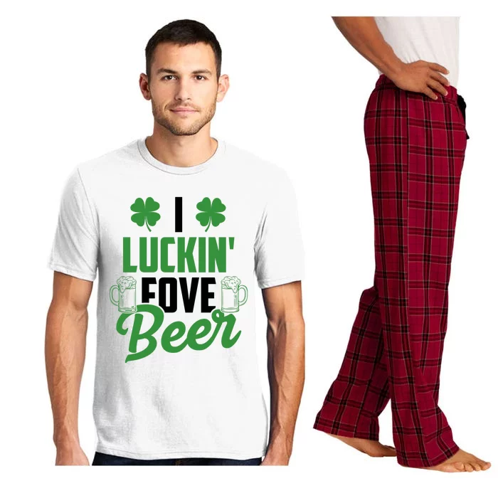 I Luckin Fove Beer Funny St Patrick's Day Pajama Set