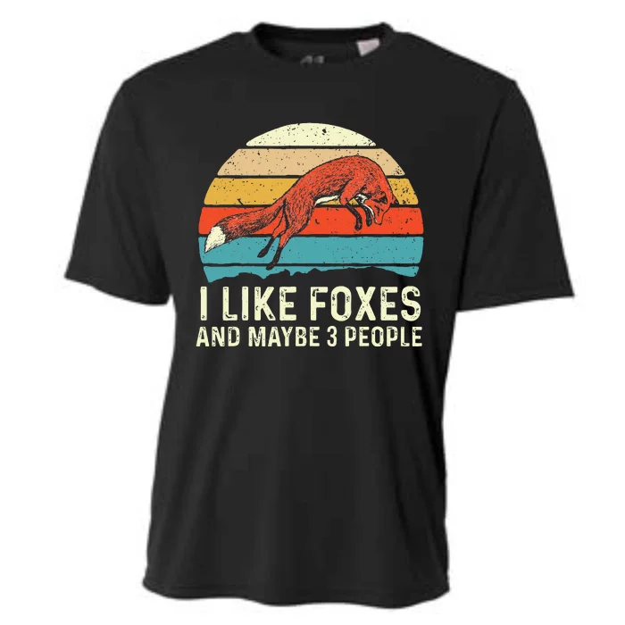 I Like Foxes Zookeeper Fox Lover Hiker Camper Cooling Performance Crew T-Shirt