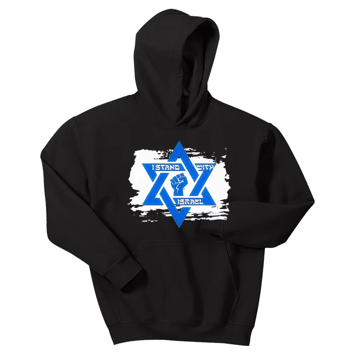 Israel Love Flag I Stand With Israel Heritage Israeli Flag Kids Hoodie