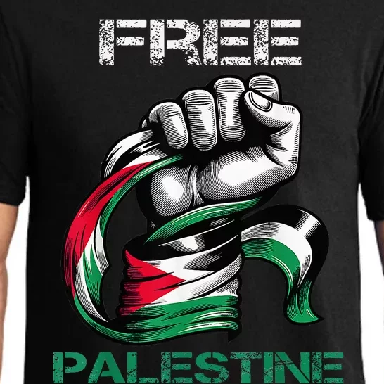 I Love Free Palestine Flag Pajama Set