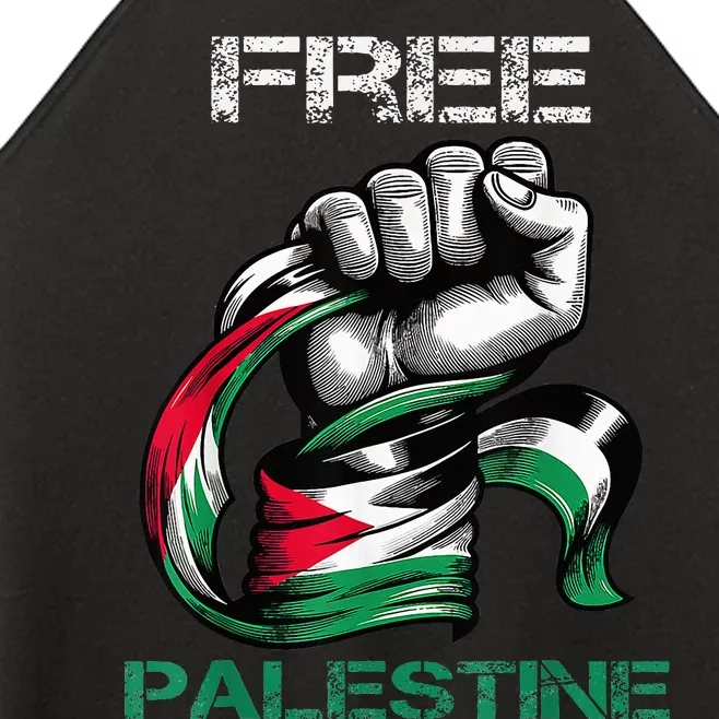 I Love Free Palestine Flag Women’s Perfect Tri Rocker Tank