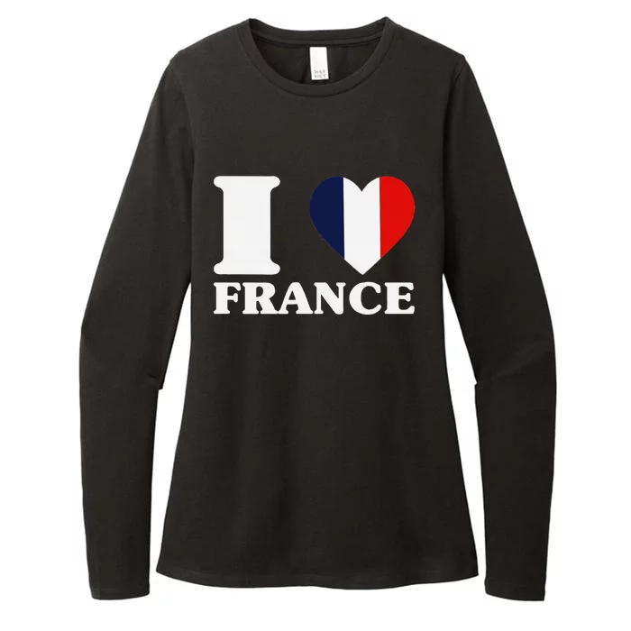 I Love France For France Fan I Love France Womens CVC Long Sleeve Shirt