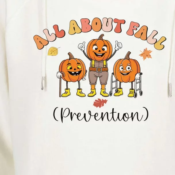 I Love Fall Prevention Fall Occupational Therapy Ot Womens Funnel Neck Pullover Hood