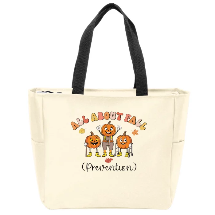 I Love Fall Prevention Fall Occupational Therapy Ot Zip Tote Bag