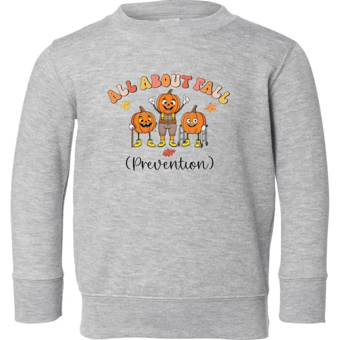 I Love Fall Prevention Fall Occupational Therapy Ot Toddler Sweatshirt