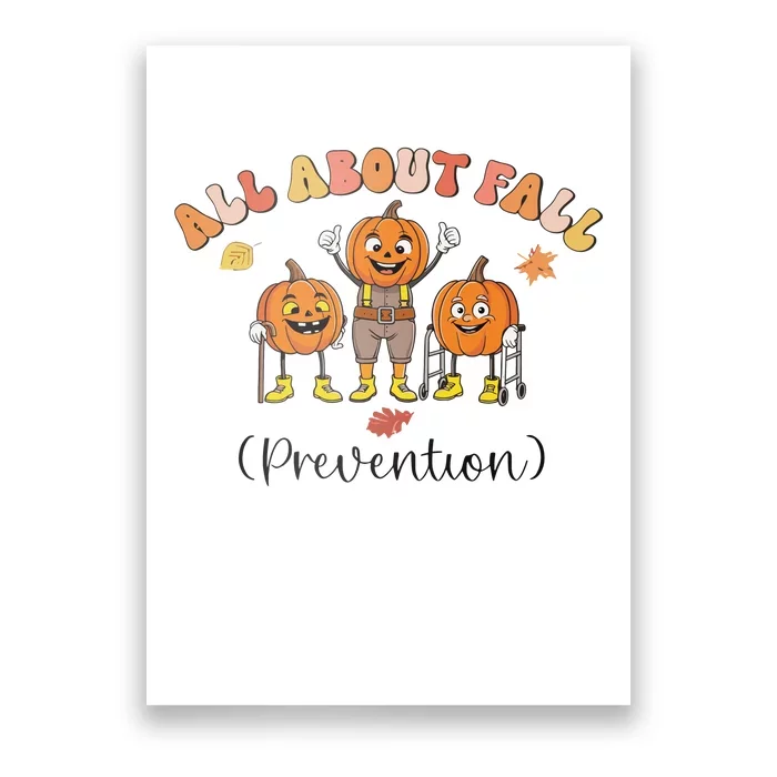 I Love Fall Prevention Fall Occupational Therapy Ot Poster