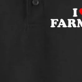 I Love Farmers I Heart Farmers Dry Zone Grid Performance Polo